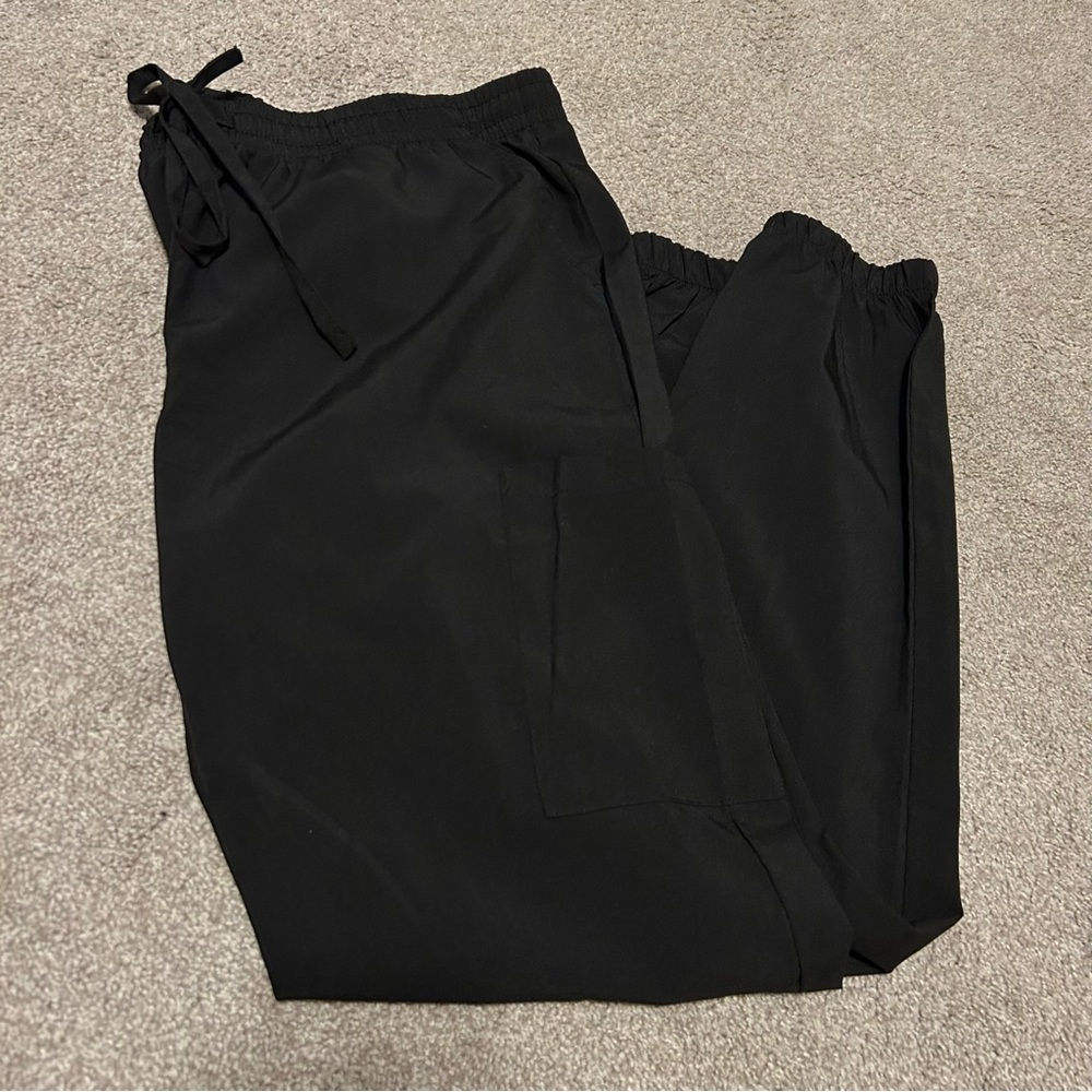 Med Works Luv Scrubs black jogger scrub pants